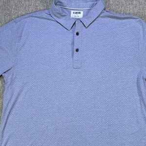 Linksoul Temps Fugit Polo XL Lavender Micro Dot Stretch Golf Shirt Mens
